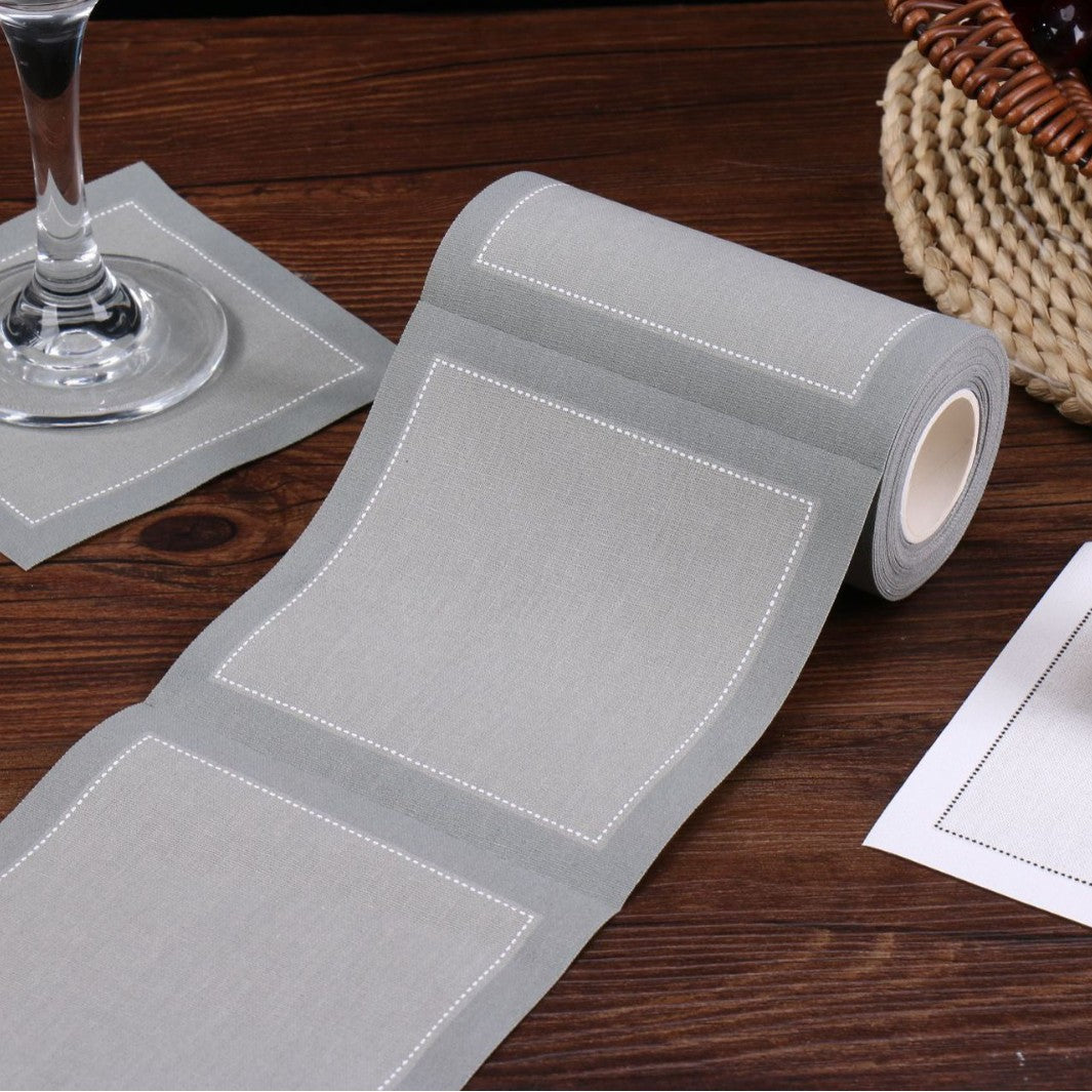 11.5 x 11.5 Premium Tear-off Cotton Coasters Cocktail Coasters for Hotel and Home HLCOA1001